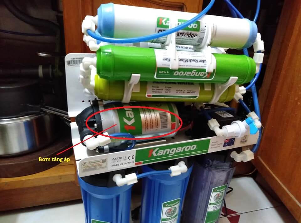 Do hỏng bơm tăng áp máy lọc nước