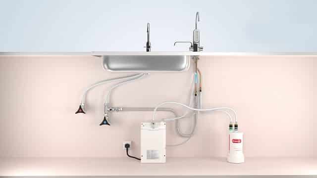 Máy lọc nước điện giải đã được lắp đặt hoàn tất