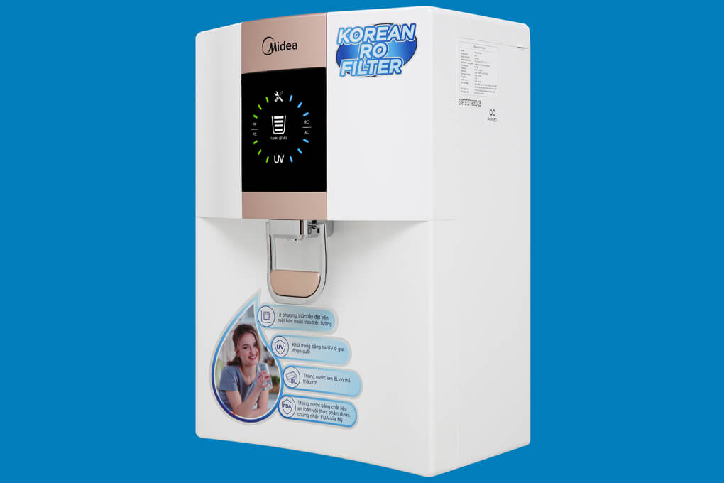 Máy lọc nước RO Midea JN1648T-RO được tích hợp nhiều tiện ích hiện đại