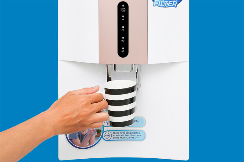 Vị trí lấy nước dễ dàng của máy lọc nước R.O Midea JN1742T-RO